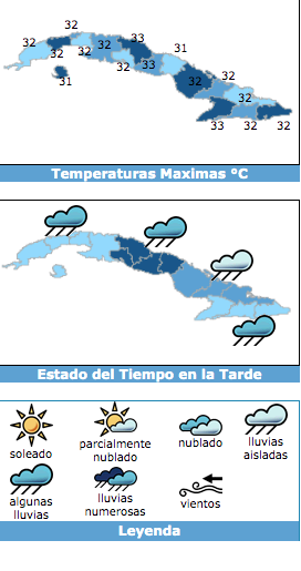 El tiempo hoy en Cuba | ADN Cuba